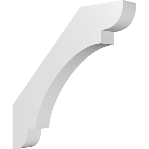 Ekena Millwork 4-in. W x 28-in. D x 28-in. H Olympic Architectural Grade PVC Knee Brace BRCP04X28X28OLY - main